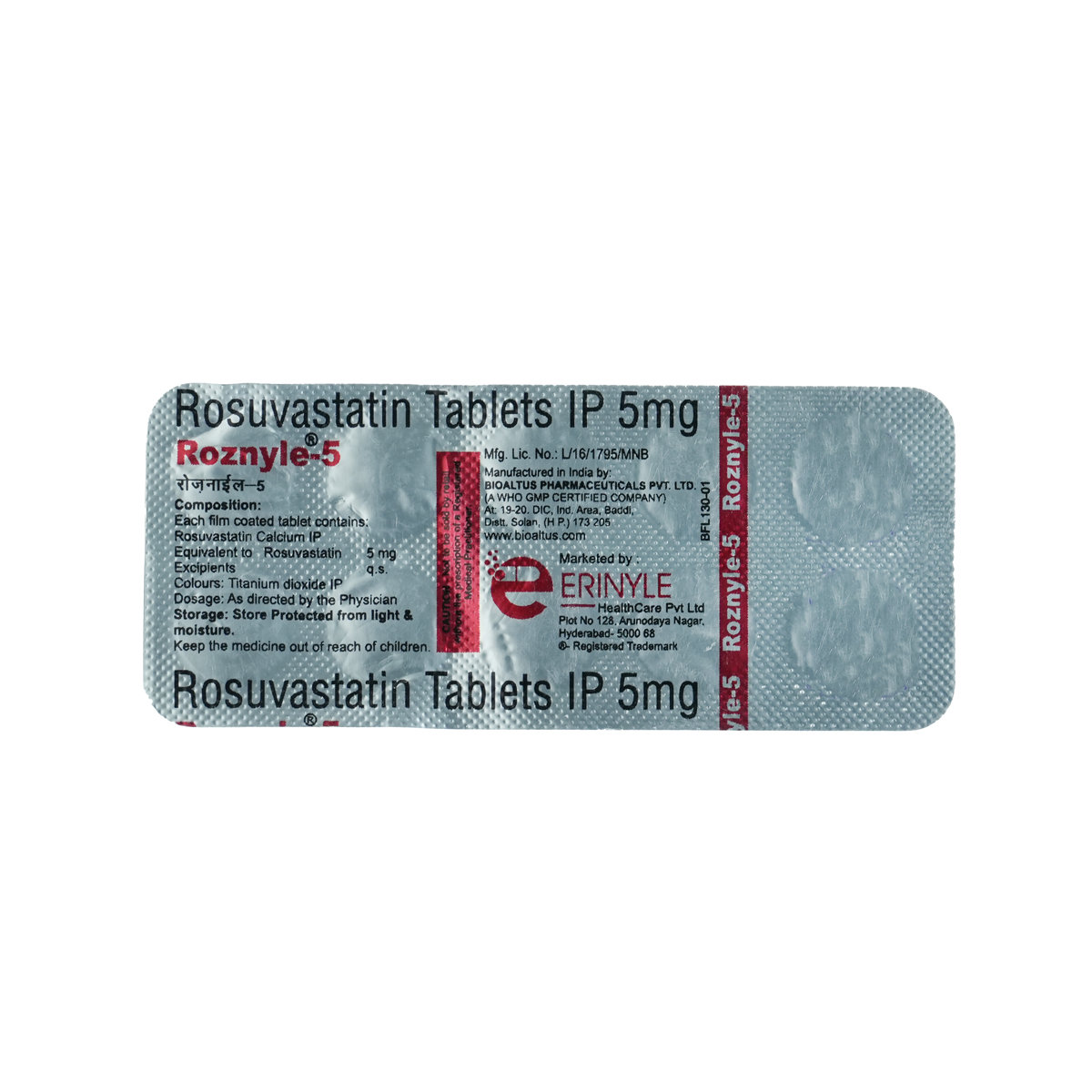 Roznyle-5 Tablet 10's, Pack of 10 TabletS Roznyle-5 Tablet 10's, Pack of 10 TabletS