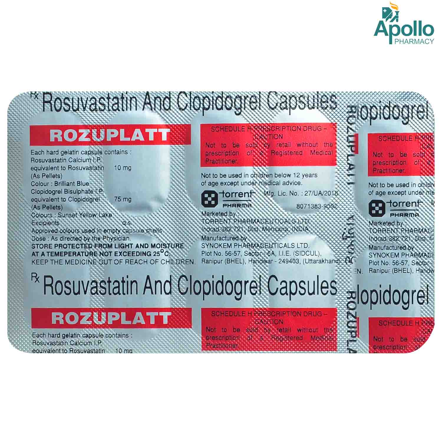 Rozuplatt Capsule 10's, Pack of 10 CAPSULES Rozuplatt Capsule 10's, Pack of 10 CAPSULES