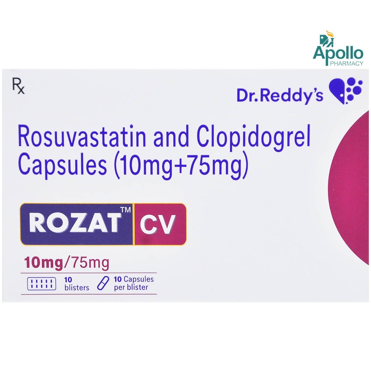 Rozat CV Capsule 10's, Pack of 10 CAPSULES Rozat CV Capsule 10's, Pack of 10 CAPSULES