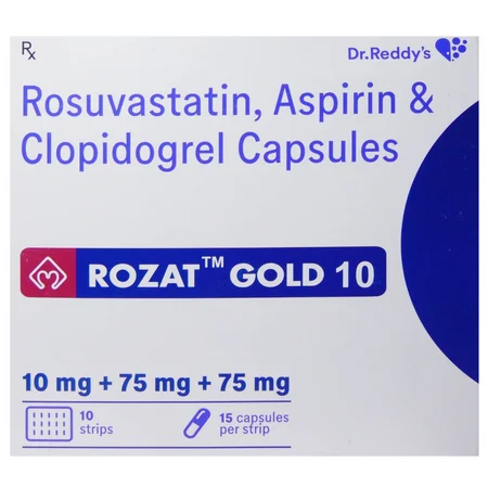 Rozat Gold 10/75/75Mg Capsule 15's