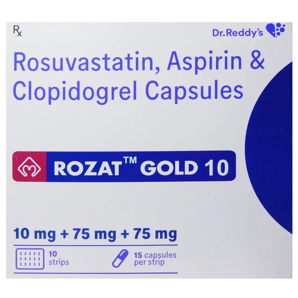 Rozat Gold 10/75/75Mg Capsule 15's