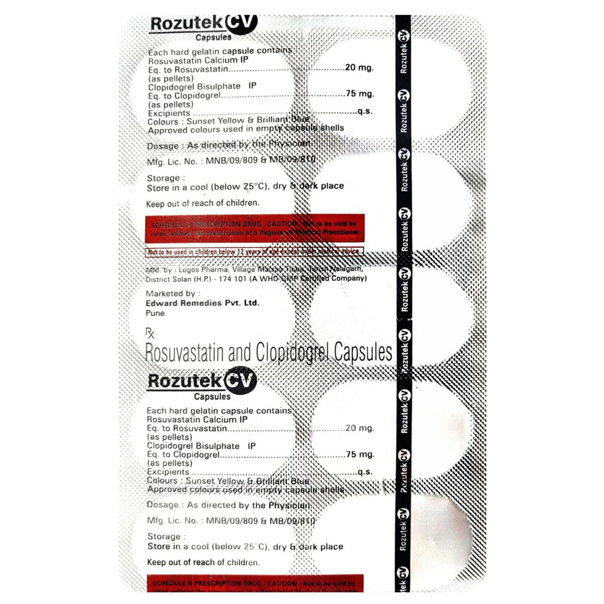 Rozutek CV Capsule 10's, Pack of 10 Rozutek CV Capsule 10's, Pack of 10