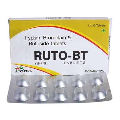 Ruto-Bt Tablet 10'S, Pack of 10 TabletS