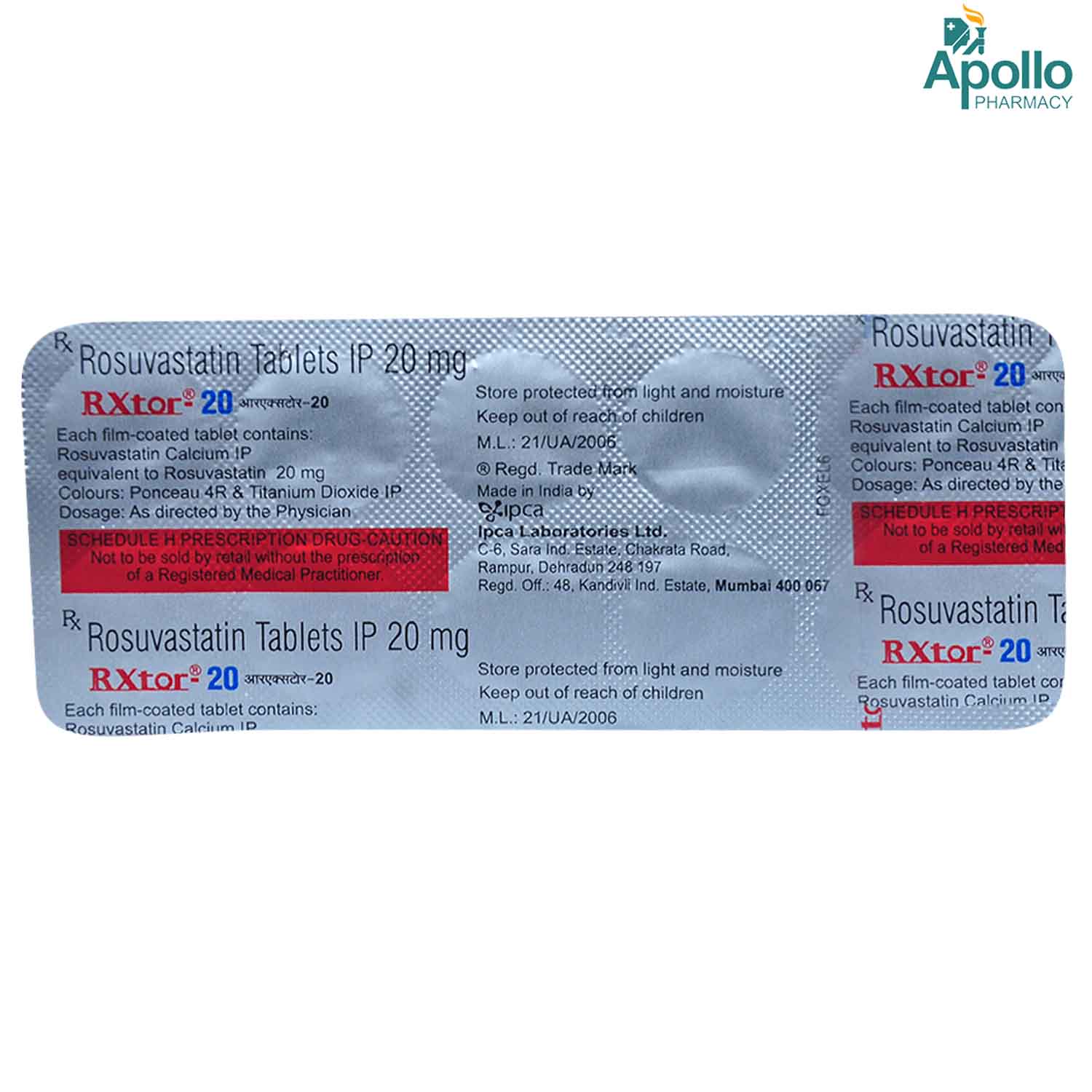 Rxtor 20 Tablet 10's, Pack of 10 TABLETS Rxtor 20 Tablet 10's, Pack of 10 TABLETS