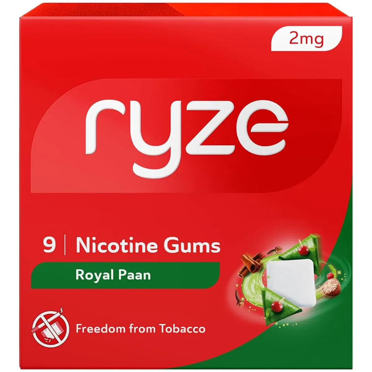 Buy Ryze 2mg Royal Paan Nicotine Gums, 9 Count | 19 Minutes Delivery |  Apollo Pharmacy
