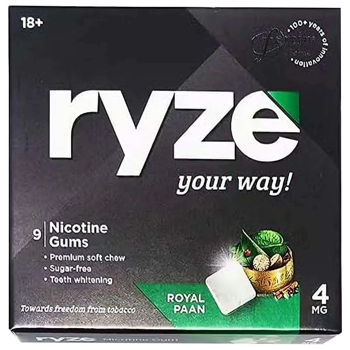 Buy Ryze 4mg Royal Paan Nicotine Gums, 9 Count | 19 Minutes Delivery |  Apollo Pharmacy