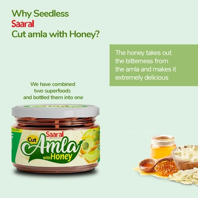 Saaral Cut Amla with Honey, 250 gm, Pack of 1