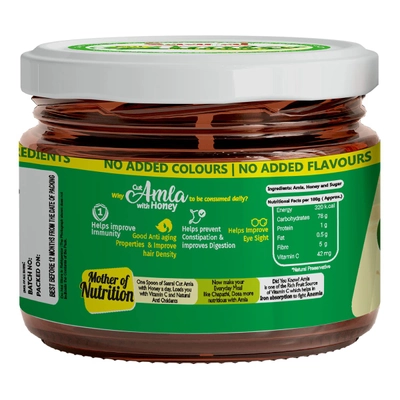 Saaral Cut Amla with Honey, 250 gm, Pack of 1