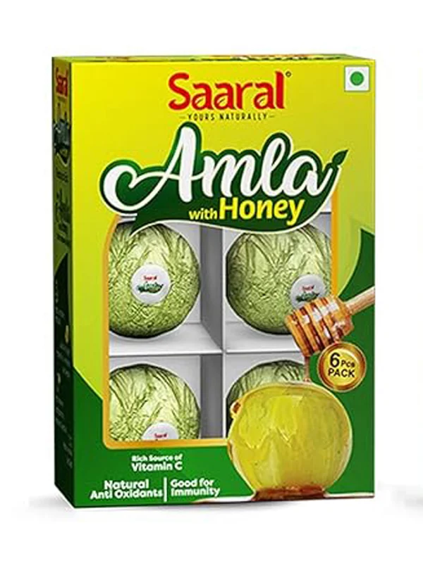 Saaral Amla with Honey, 600 gm (6x 100 gm), Pack of 1