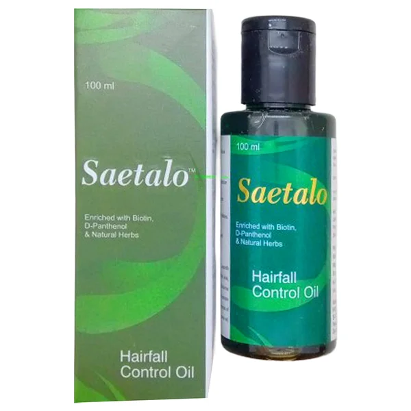 Saetalo Hairfall Control Oil, 100 ml, Pack of 1
