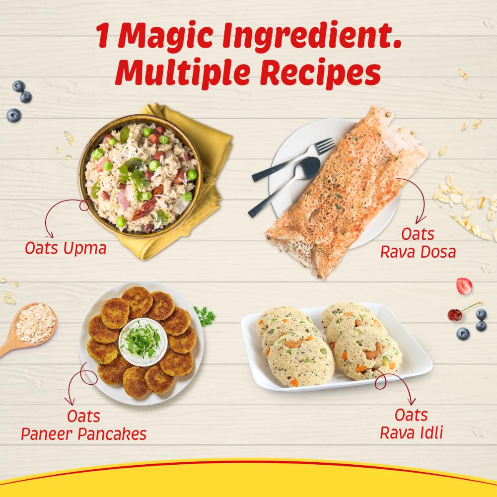 Saffola Creamy Oats, 500 gm, Pack of 1 Saffola Creamy Oats, 500 gm, Pack of 1