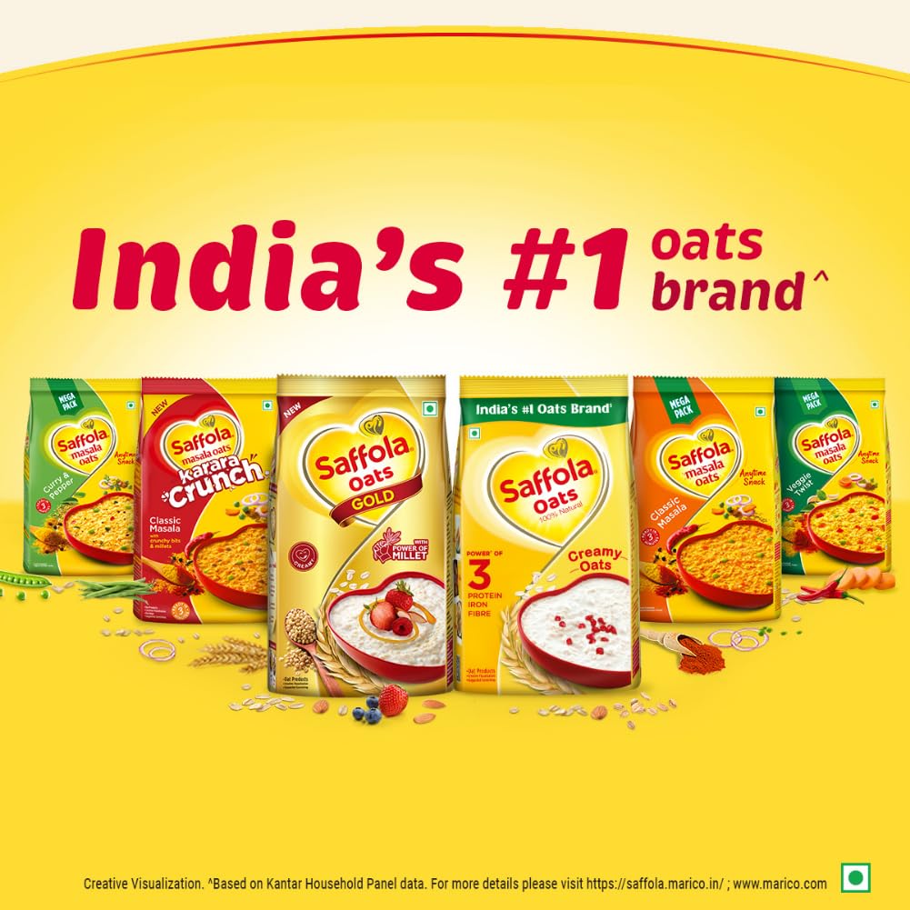 Saffola Creamy Oats, 500 gm, Pack of 1 Saffola Creamy Oats, 500 gm, Pack of 1
