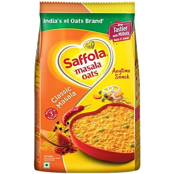 Saffola Classic Masala Coriander Oats, 500 gm, Pack of 1