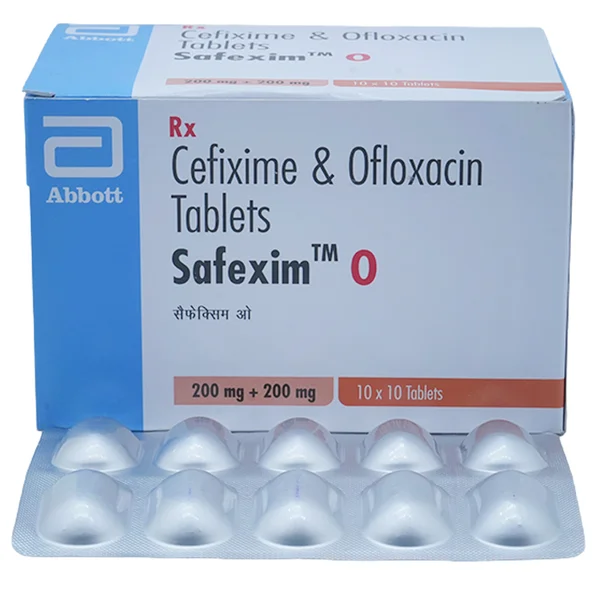 Safexim O 200/200 Tablet 10's 