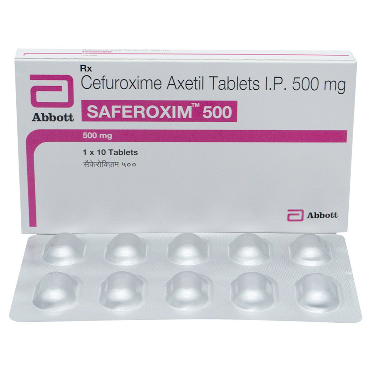 Saferoxim 500 Tablet 10's, Pack of 10 TABLETS Saferoxim 500 Tablet 10's, Pack of 10 TABLETS