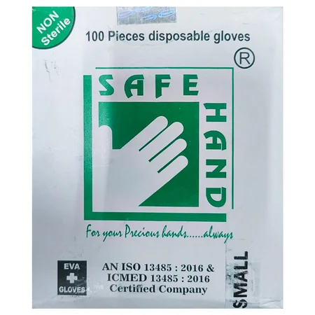 Safe Hand Disposable Non Sterile Eva+Gloves Small, 100 Count