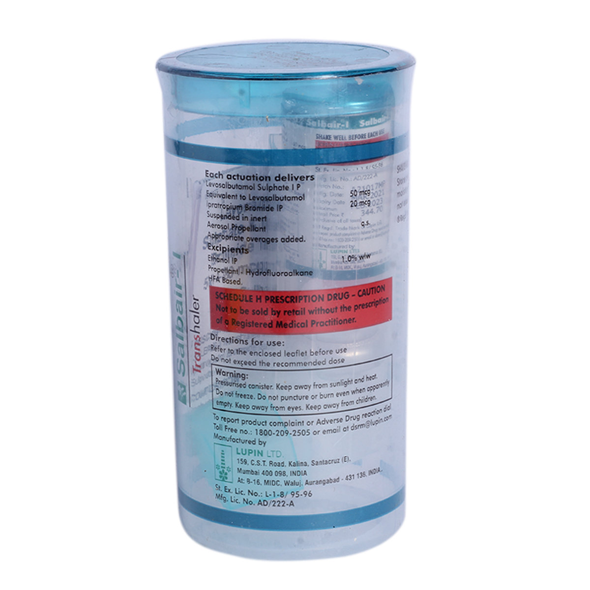 Salbair I Inhaler, Pack of 1 INHALER Salbair I Inhaler, Pack of 1 INHALER