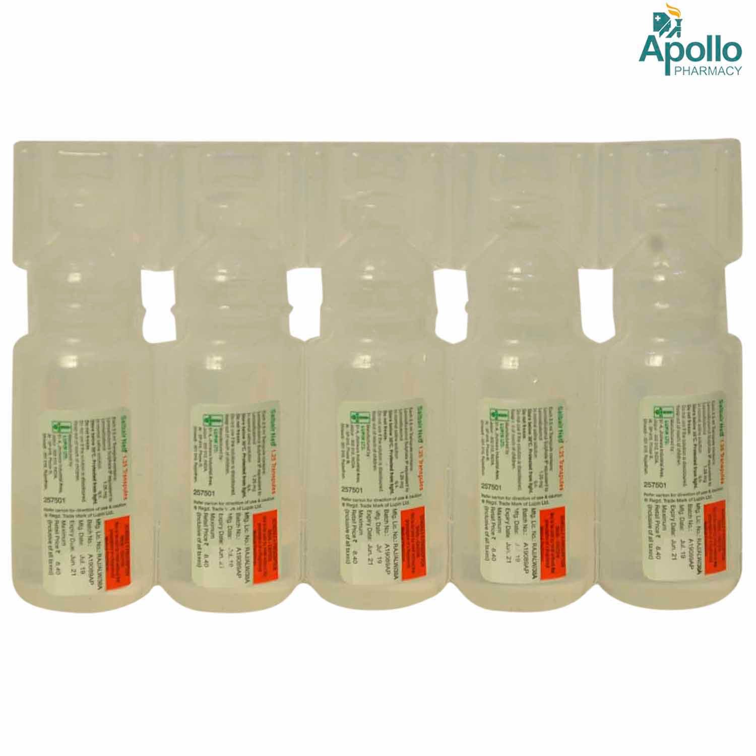 Salbair Neb 1.25 mg Respules 2.5 ml, Pack of 1 Respules Salbair Neb 1.25 mg Respules 2.5 ml, Pack of 1 Respules