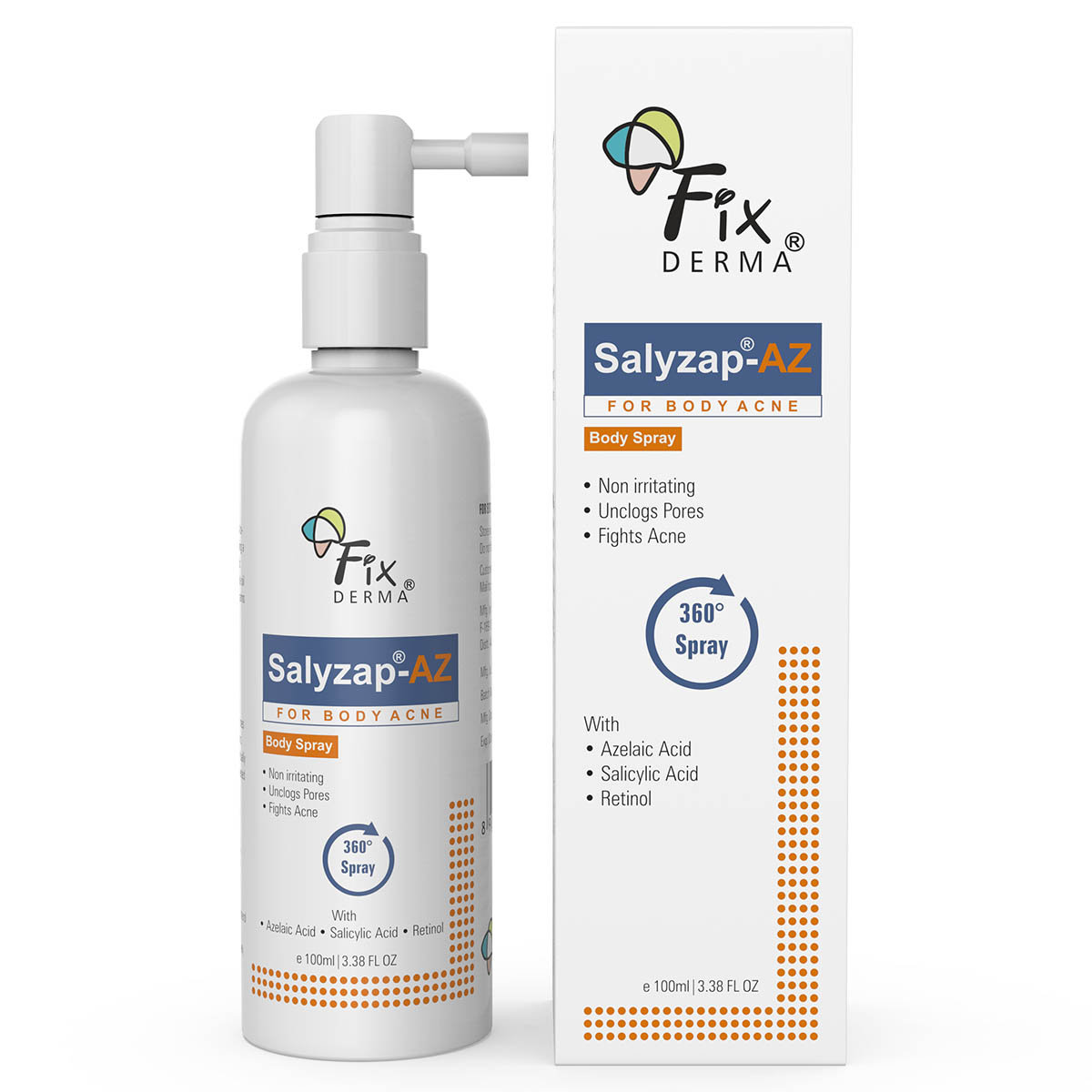 Fixderma Salyzap-Az Body Spray 100 Ml, Pack of 1 Fixderma Salyzap-Az Body Spray 100 Ml, Pack of 1