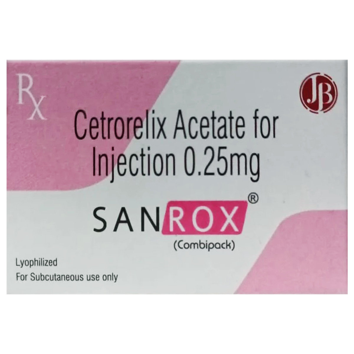 Sanrox 0.25 mg Combipack Injection 1's, Pack of 1 Sanrox 0.25 mg Combipack Injection 1's, Pack of 1