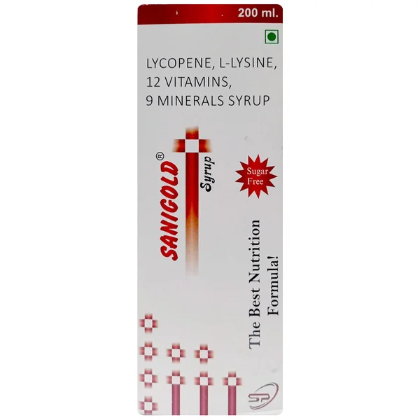 Sanigold Sugar Free Mixed Fruit Flavour Syrup 200 ml