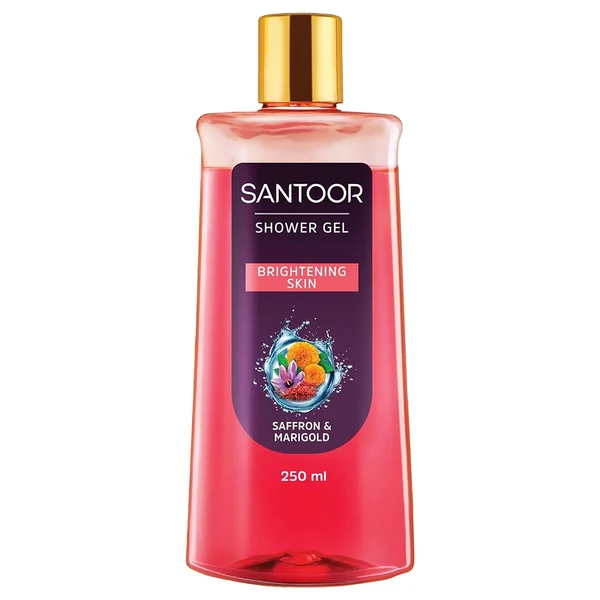 Santoor Saffron & Marigold Brightening Skin Shower Gel 250 ml