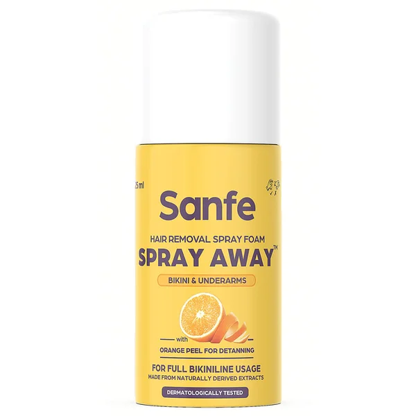 Sanfe Spray Away Hair Removal Spray Foam, 25 ml