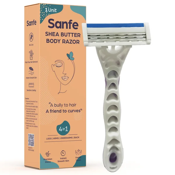 Sanfe Shea Butter Body Razor for Women, 1 Count