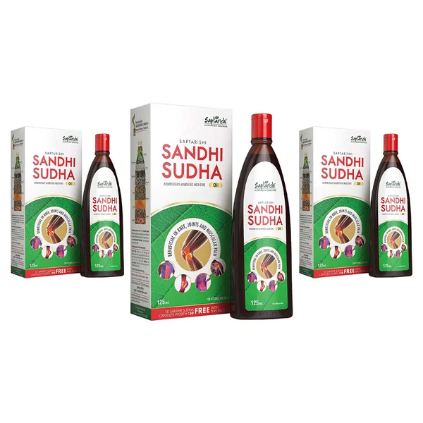 Saptarishi Sandhi Sudha Oil, 375 ml (3x125 ml)