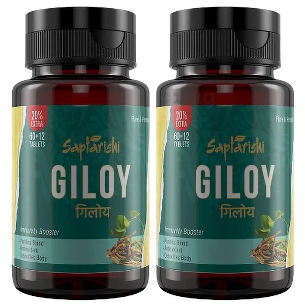 Saptarishi Giloy, 144 Tablets (2x72 Tablets)