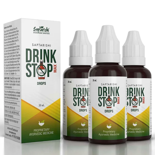 Saptarishi Drink Stop Max Drops, 90 ml (3x30 ml)