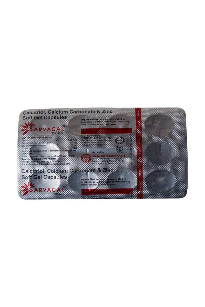 Sarvacal Capsule 10's, Pack of 10 CAPSULES Sarvacal Capsule 10's, Pack of 10 CAPSULES