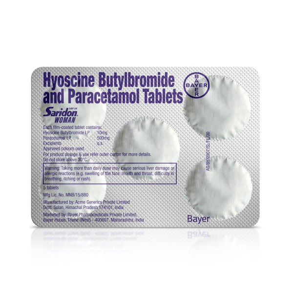 Saro Ridon Buy Saridon Woman Tablets 5's | 19 Minutes Delivery | Apollo Pharmacy