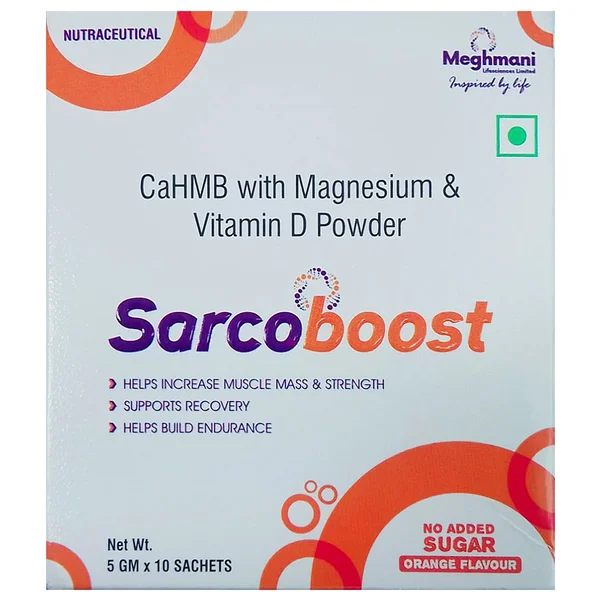 Sarcoboost Sugar Free Orange Flavour Powder Sachet 5 gm, Pack of 1