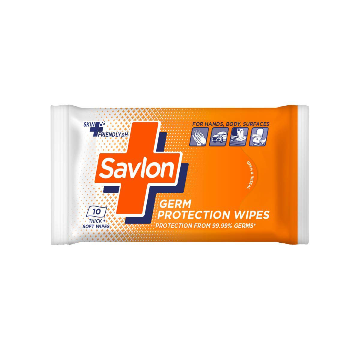 Savlon Germ Protection Wipes, 10 Count, Pack of 1 