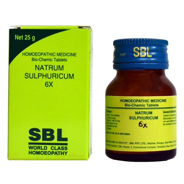 SBL Natrum Sulphuricum 6X Tablets, 25 gm