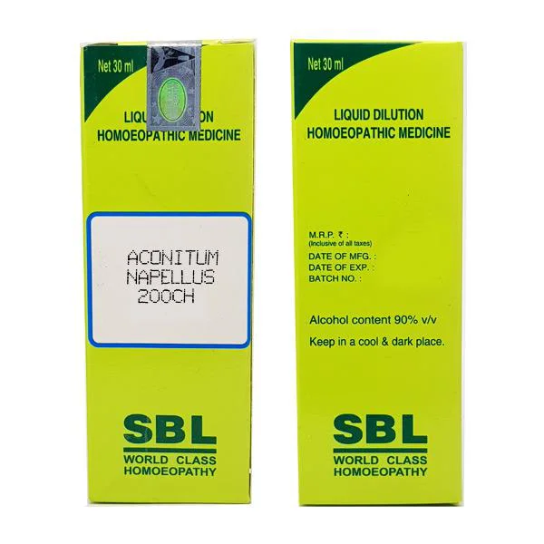 SBL Aconitum Napellus 200 CH Dilution, 30 ml