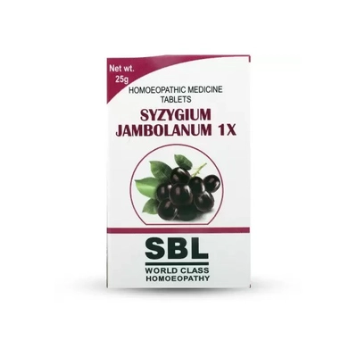 SBL Syzygium Jambolanum Trituration Tablet 1X, 25 gm, Pack of 1