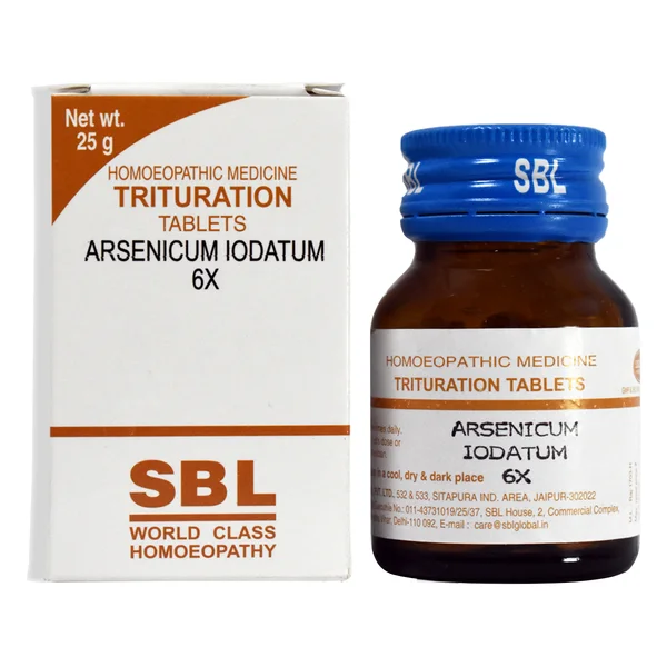 SBL Arsenic Iodatum Trituration 6X Tablets, 25 gm