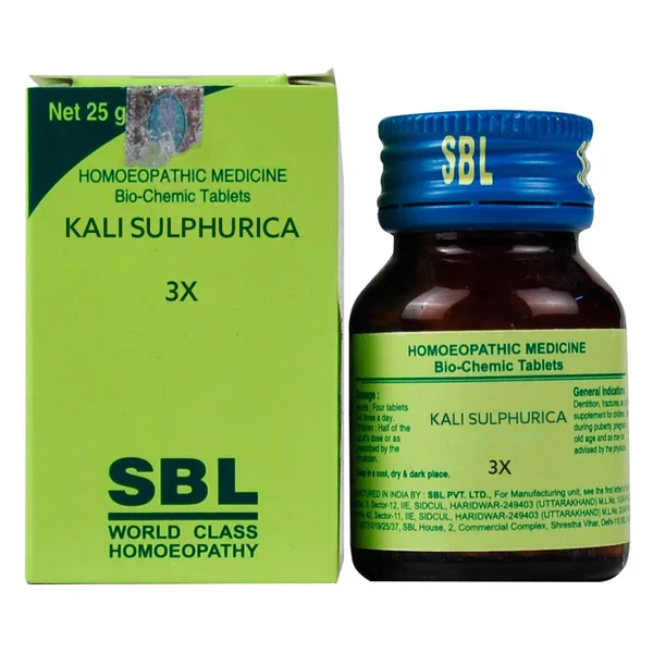 SBL Kali Sulphurica Biochemic 3X Tablets, 25 gm