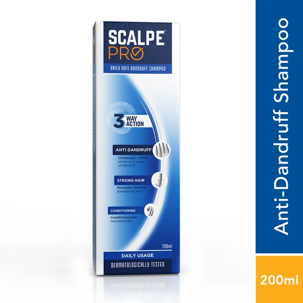 Scalpe Pro Daily Anti Dandruff Shampoo, 200 ml, Pack of 1
