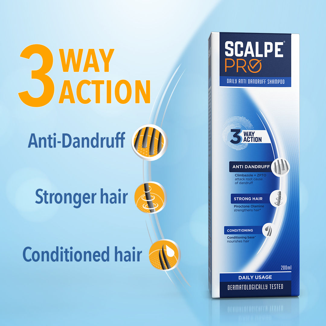 Scalpe Pro Daily Anti Dandruff Shampoo, 200 ml, Pack of 1 Scalpe Pro Daily Anti Dandruff Shampoo, 200 ml, Pack of 1