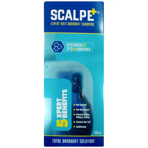 Scalpe Plus Expert Anti Dandruff Shampoo, 150 ml, Pack of 1