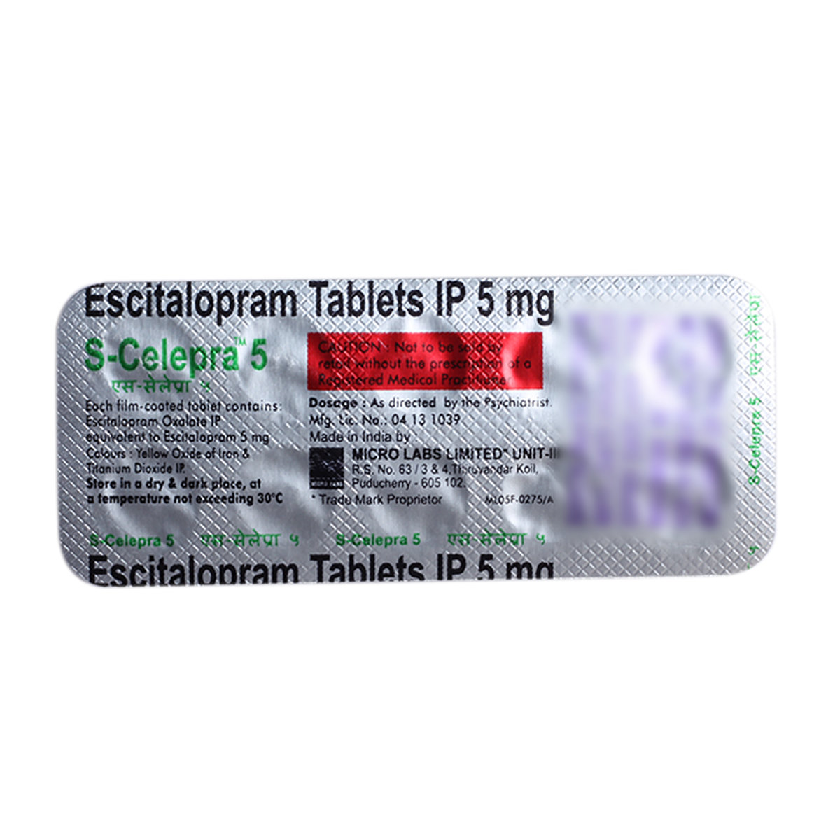 S-Celepra 5 Tablet 10's, Pack of 10 TabletS S-Celepra 5 Tablet 10's, Pack of 10 TabletS