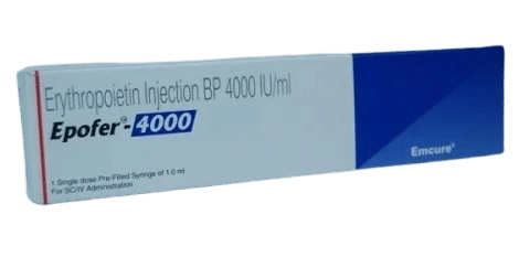 Epofer 4000IU Injection 1 ml, Pack of 1 INJECTION Epofer 4000IU Injection 1 ml, Pack of 1 INJECTION