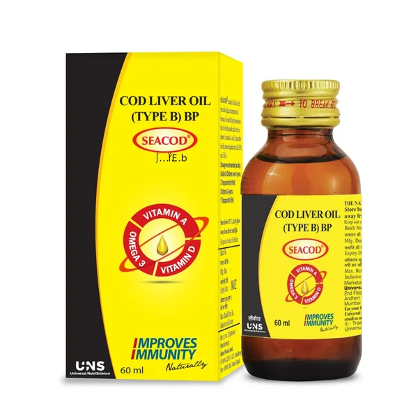 Seacod Cod Liver Oil, 60 ml, Pack of 1