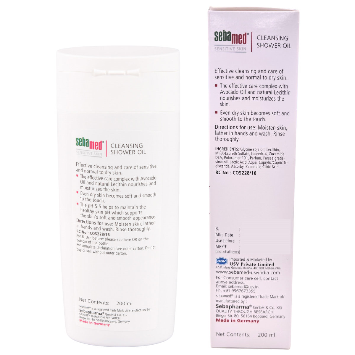 Sebamed Cleansing Shower Oil 200 ml | With Avacado Oil & Lecithin | Nourishes Skin | For Sensitive Normal To Dry Skin, Pack of 1 Sebamed Cleansing Shower Oil 200 ml | With Avacado Oil & Lecithin | Nourishes Skin | For Sensitive Normal To Dry Skin, Pack of 1