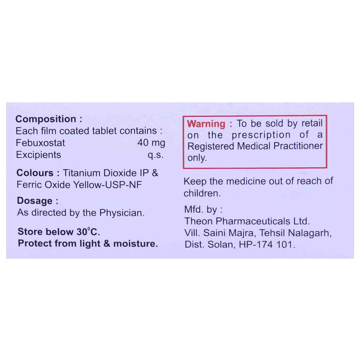 Sebuxo 40 Tablet 10's, Pack of 10 TabletS Sebuxo 40 Tablet 10's, Pack of 10 TabletS