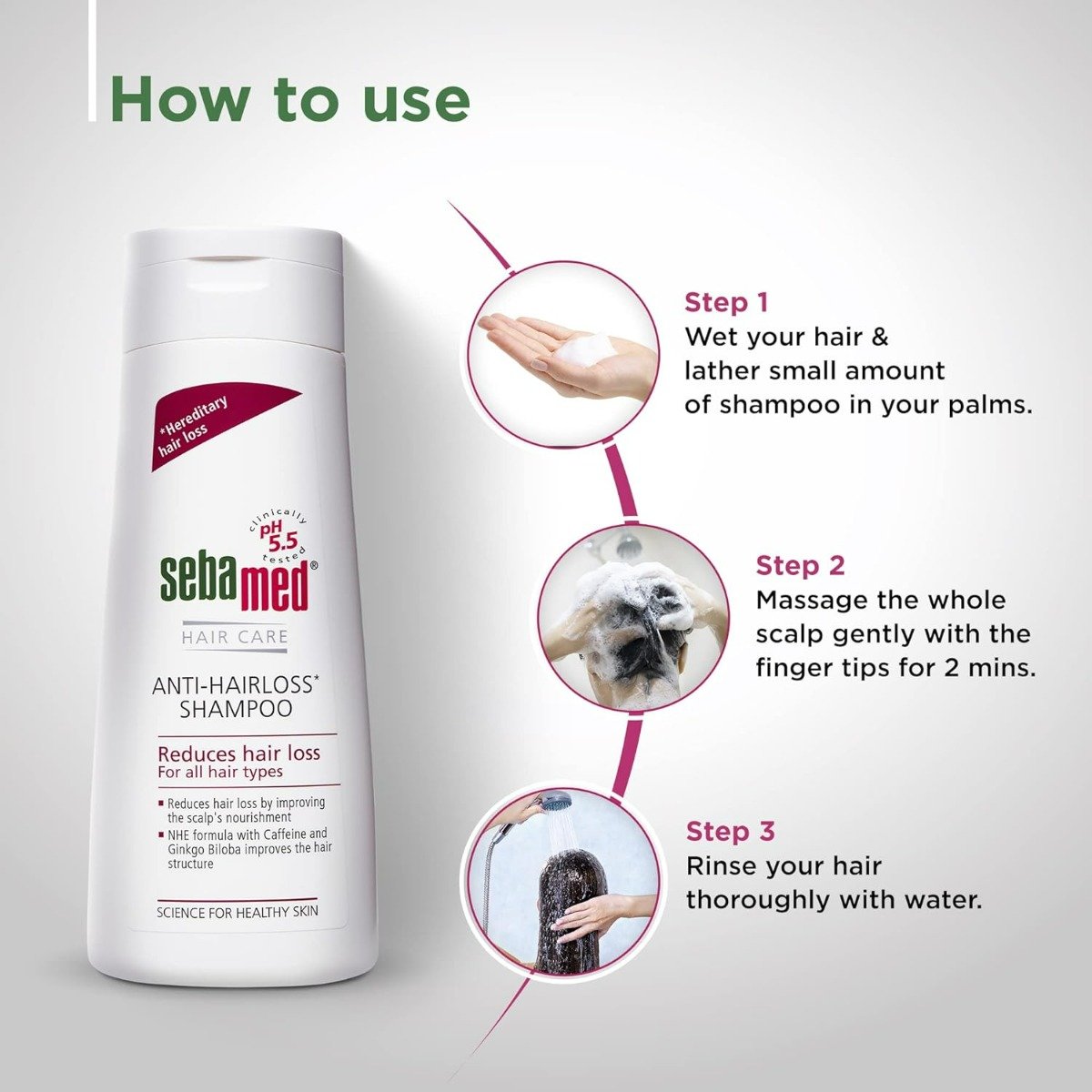 Sebamed Anti-Hairloss Shampoo, 200 ml, Pack of 1 Sebamed Anti-Hairloss Shampoo, 200 ml, Pack of 1