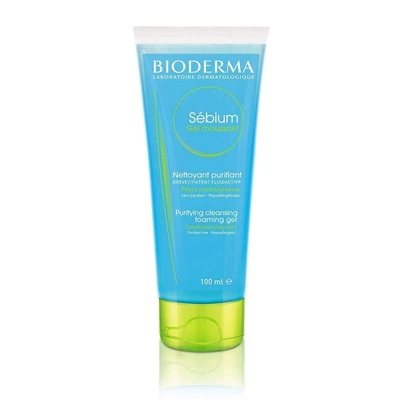 Bioderma Sebium Foaming Gel 100 ml |Zinc Sulphate, Copper Sulphate Purifies Skin | Controls Excess Oil | For Combination/Oily Skin, Pack of 1